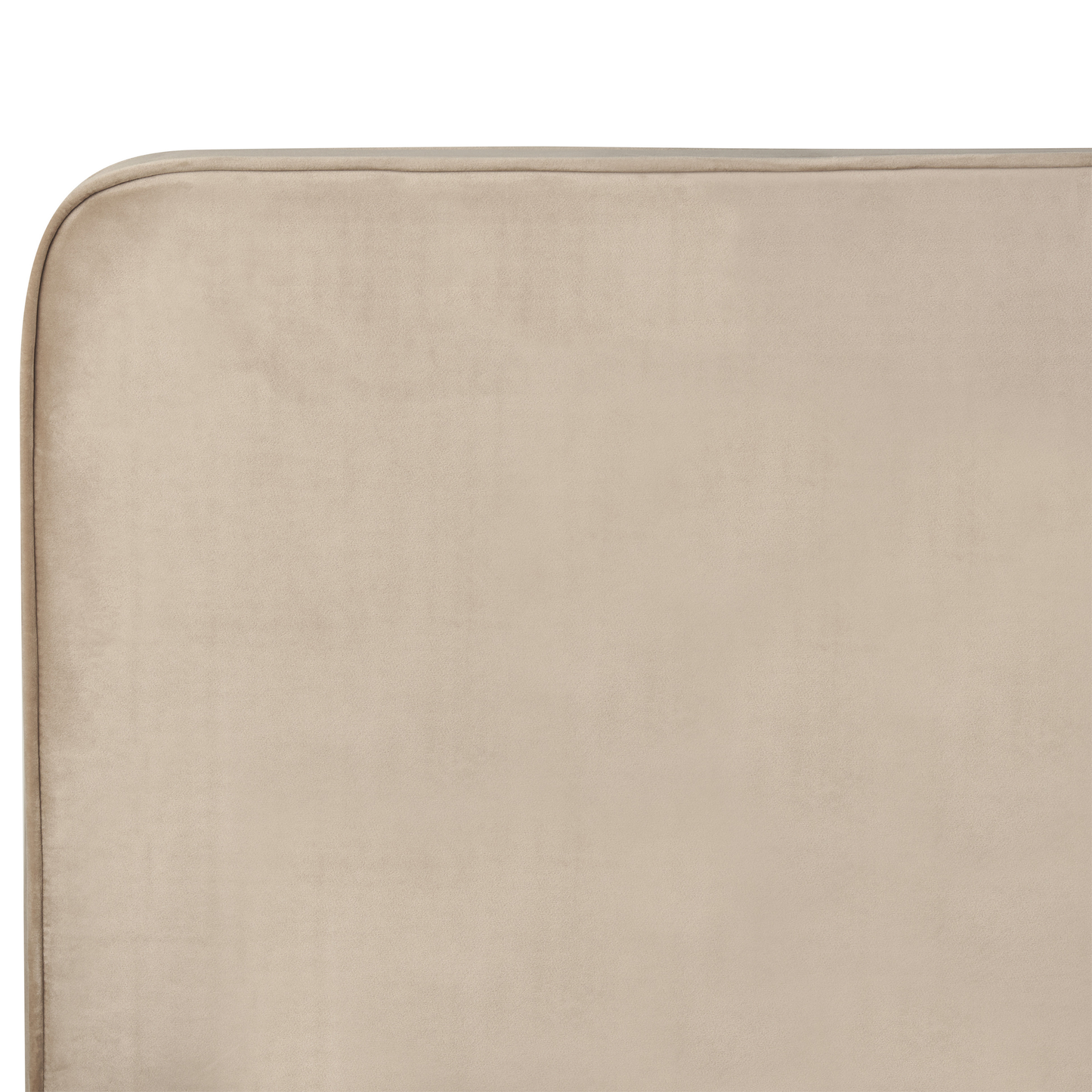 Bett mit Lattenrost Samtstoff VALOGNES 180 x 200 cm Taupe
