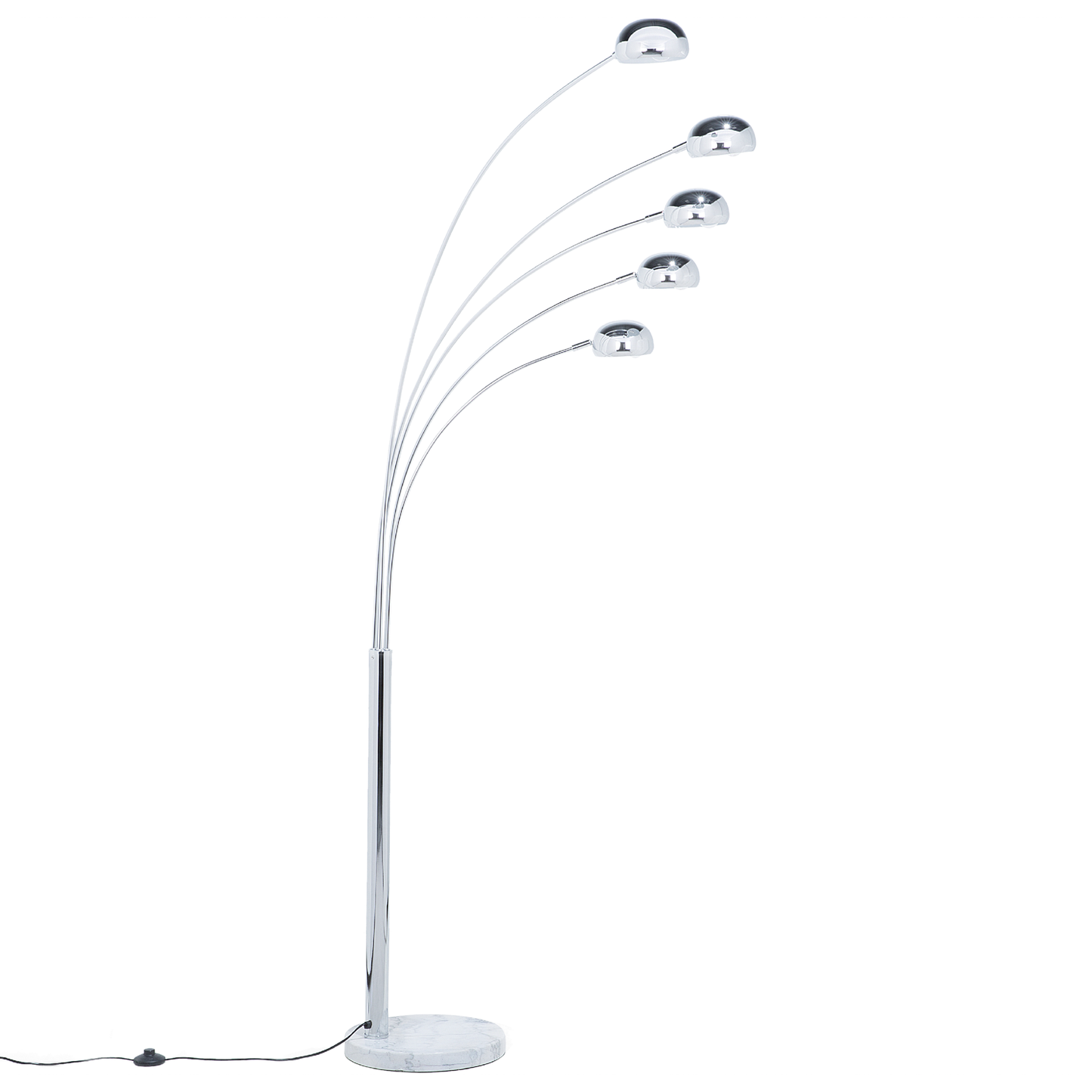 Stehlampe FLINDERS verstellbar Metall Silber