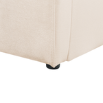 Kinderbett mit Stauraum Samtstoff ANET 90 x 200 cm Beige
