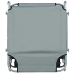 Gartenliege Stahl grau Sonnendach verstellbar FOLIGNO