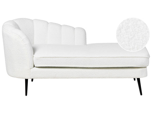 Chaiselongue Bouclé cremeweiss linksseitig ALLIER