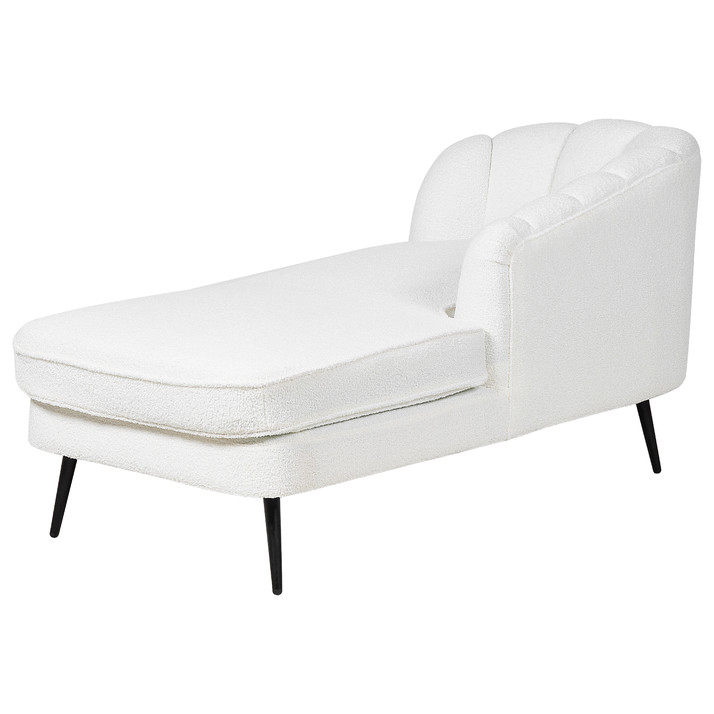 Chaiselongue Bouclé cremeweiss linksseitig ALLIER