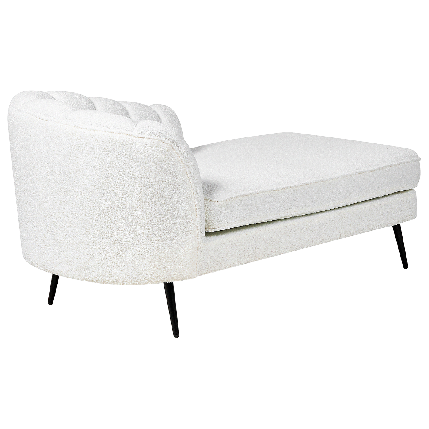Chaiselongue Bouclé cremeweiss linksseitig ALLIER