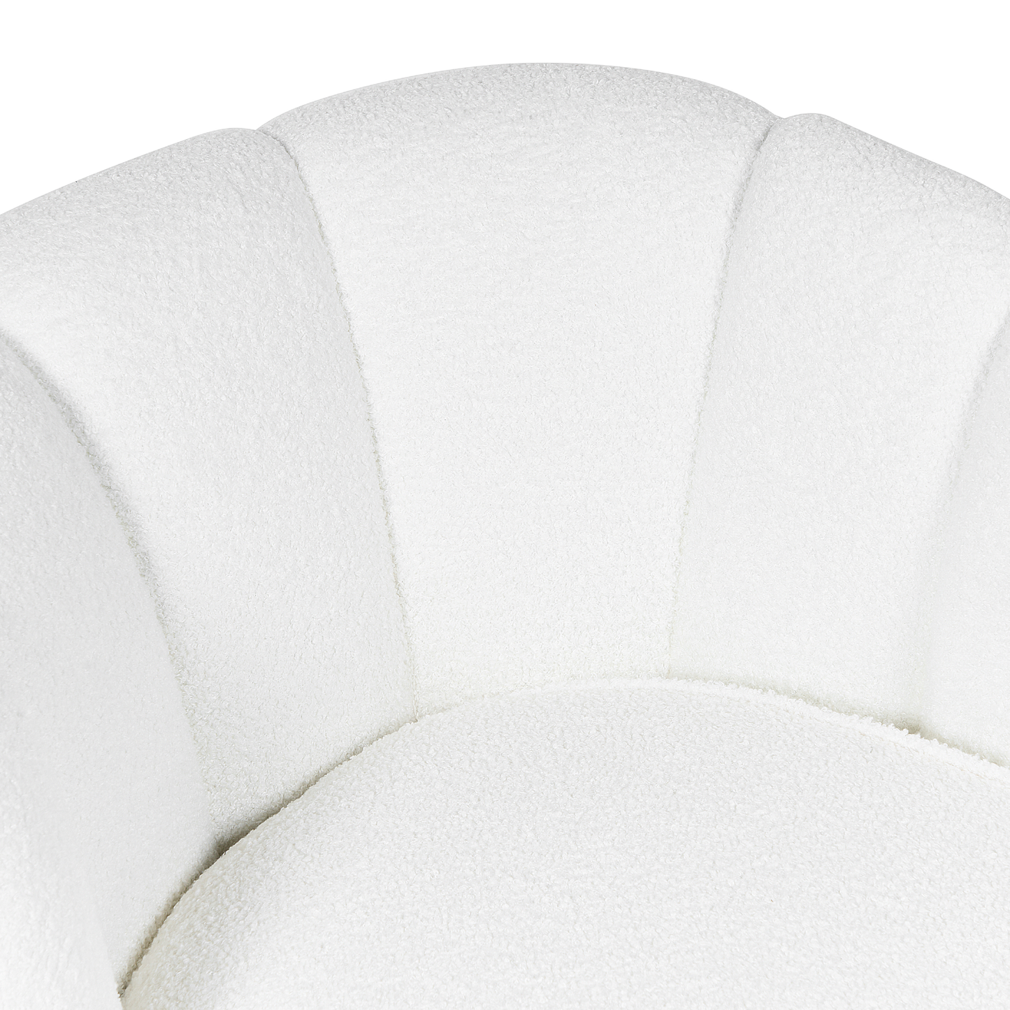 Chaiselongue Bouclé cremeweiss linksseitig ALLIER