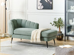 Chaiselongue Bouclé grün linksseitig ALLIER