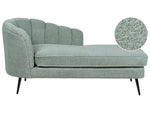 Chaiselongue Bouclé grün linksseitig ALLIER