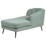Chaiselongue Bouclé grün linksseitig ALLIER
