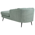 Chaiselongue Bouclé grün linksseitig ALLIER