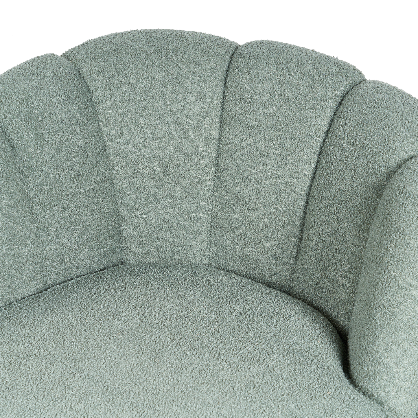 Chaiselongue Bouclé grün linksseitig ALLIER