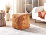 Pouf Viskose goldbraun 50 x 50 x 50 cm SANAWAN
