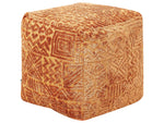 Pouf Viskose goldbraun 50 x 50 x 50 cm SANAWAN