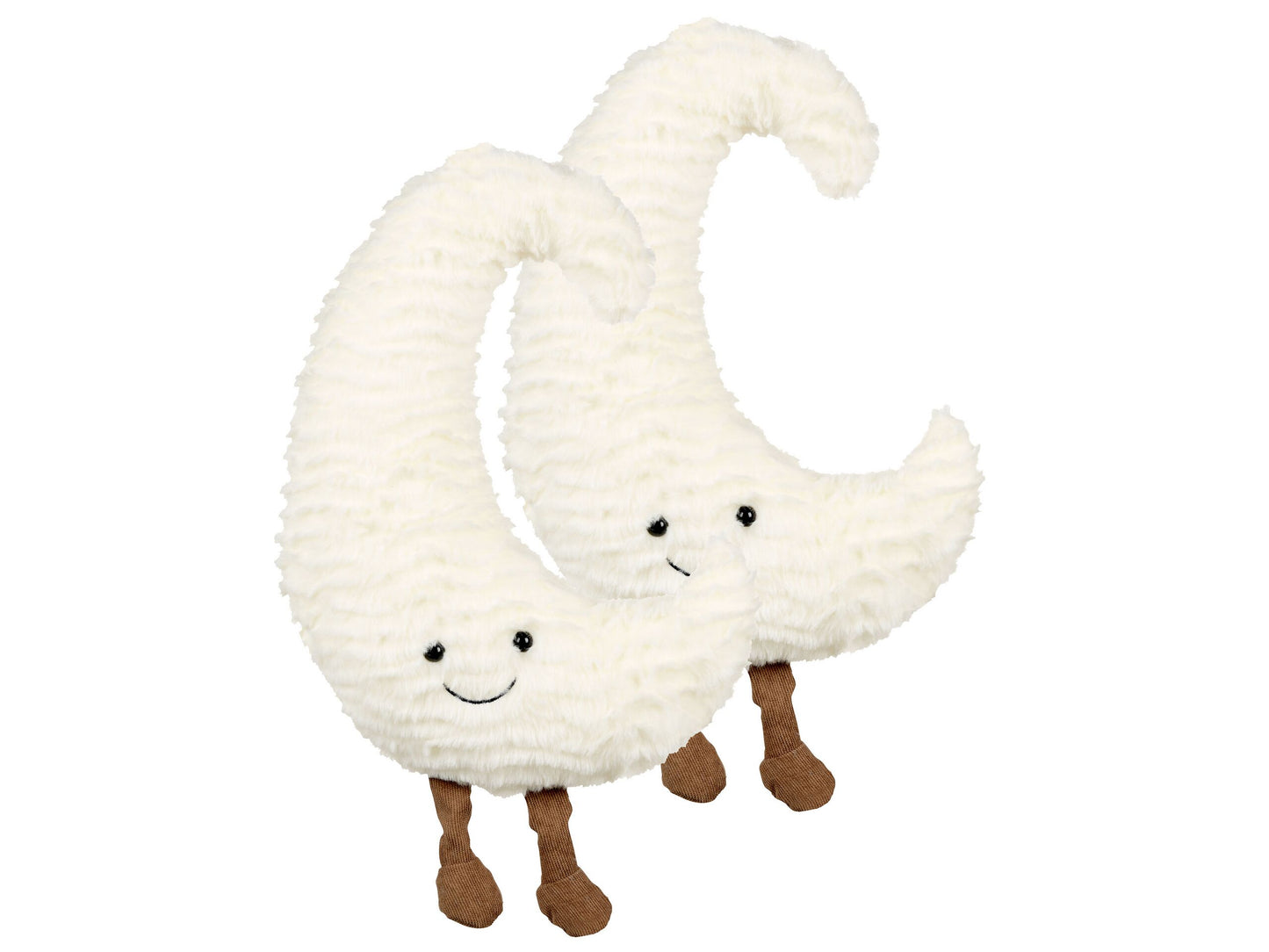 Kinderkissen Mond 21 x 40 cm Weiss 2er Set MOONLIGHTER