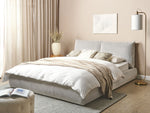Bett mit Lattenrost Cord VINAY 160 x 200 cm Hellbeige