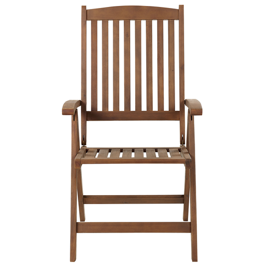 Gartenmöbel Set 6-Sitzer AMANTEA inkl. Kissen Akazienholz Rot