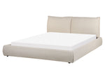 Bett mit Lattenrost Stoff VINAY 160 x 200 cm Beige