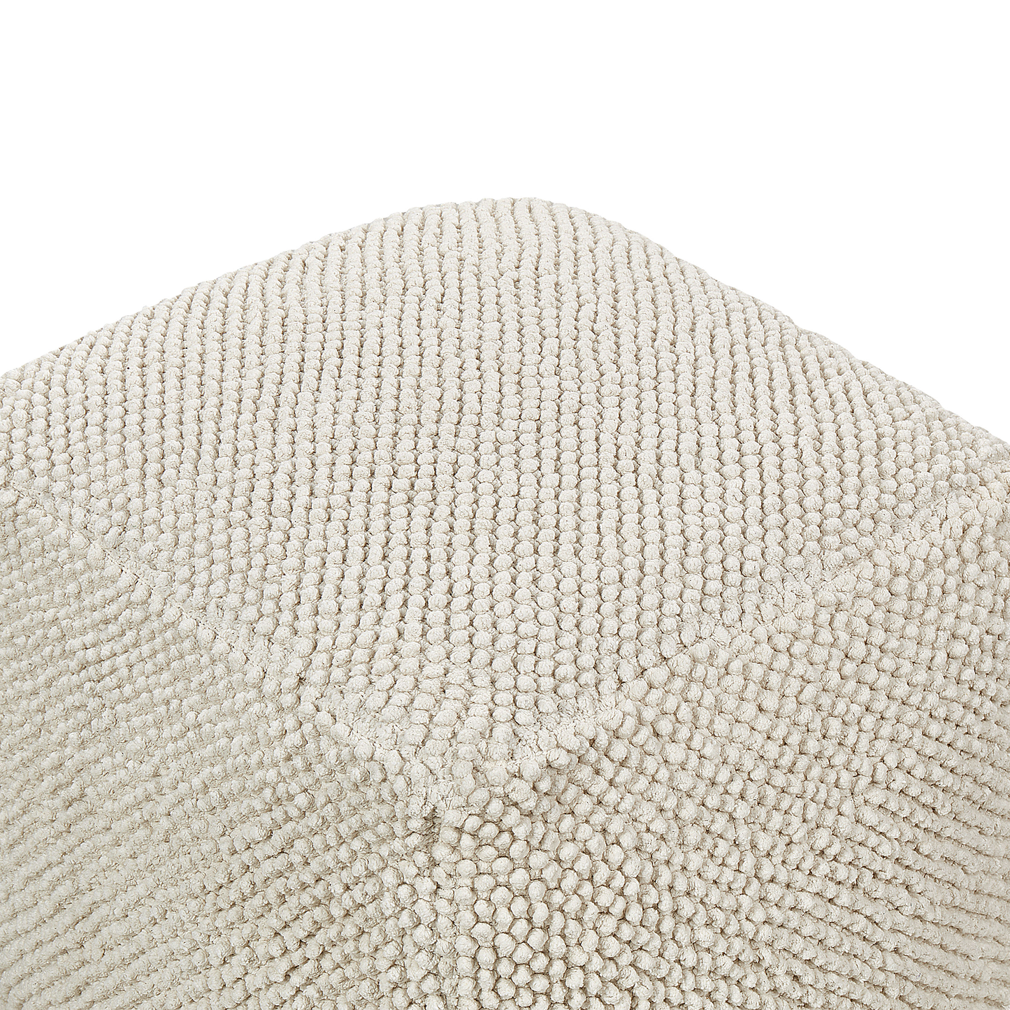 Pouf Baumwolle hellbeige 45 x 45 x 45 cm JOARA