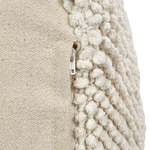 Pouf Baumwolle hellbeige 45 x 45 x 45 cm JOARA