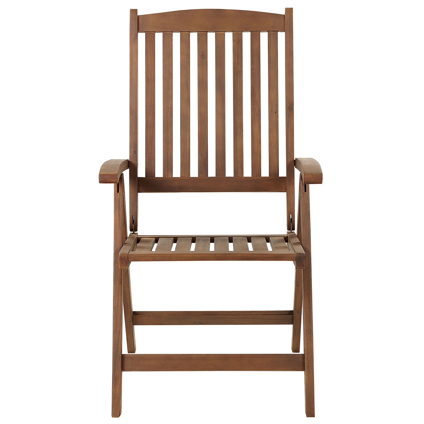 Gartenmöbel Set 6-Sitzer AMANTEA mit Schirm Akazienholz Rot