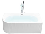Eckbadewanne links 169 x 80 cm weiss GOCTA
