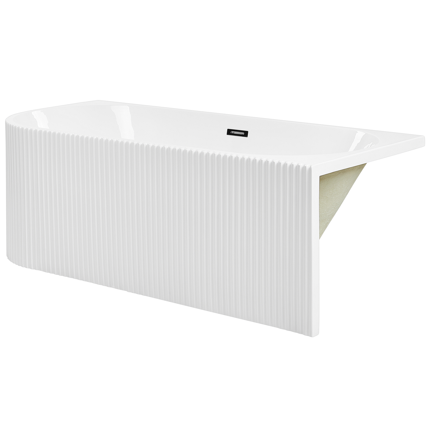 Eckbadewanne links 169 x 80 cm weiss GOCTA