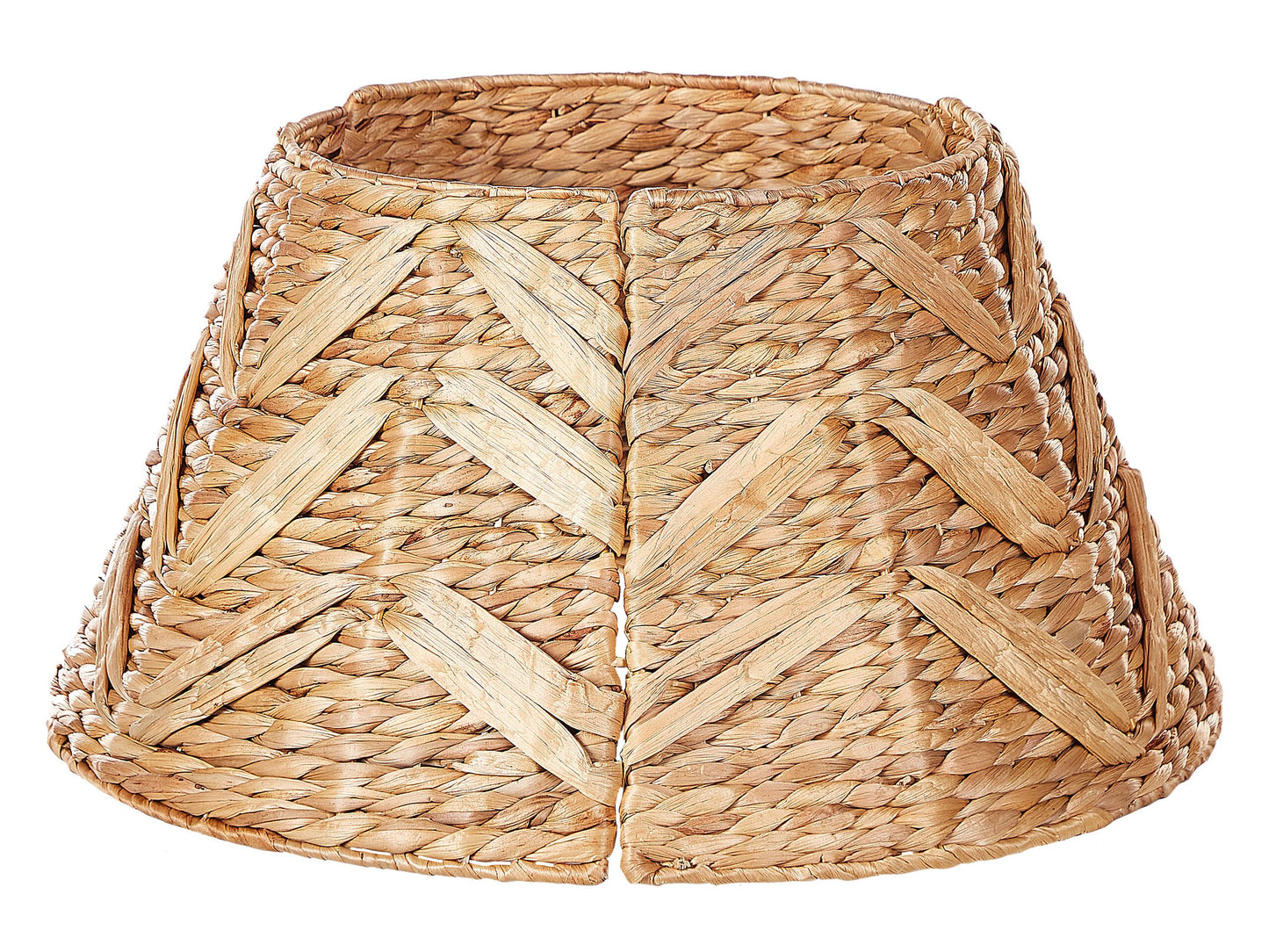 Weihnachtsbaumkragen SAPIN Naturfarben 45 cm Wasserhyazinthe