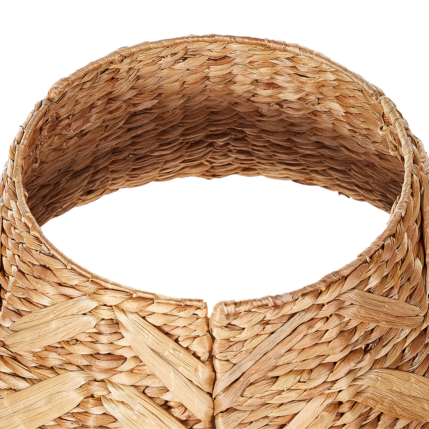 Weihnachtsbaumkragen SAPIN Naturfarben 45 cm Wasserhyazinthe