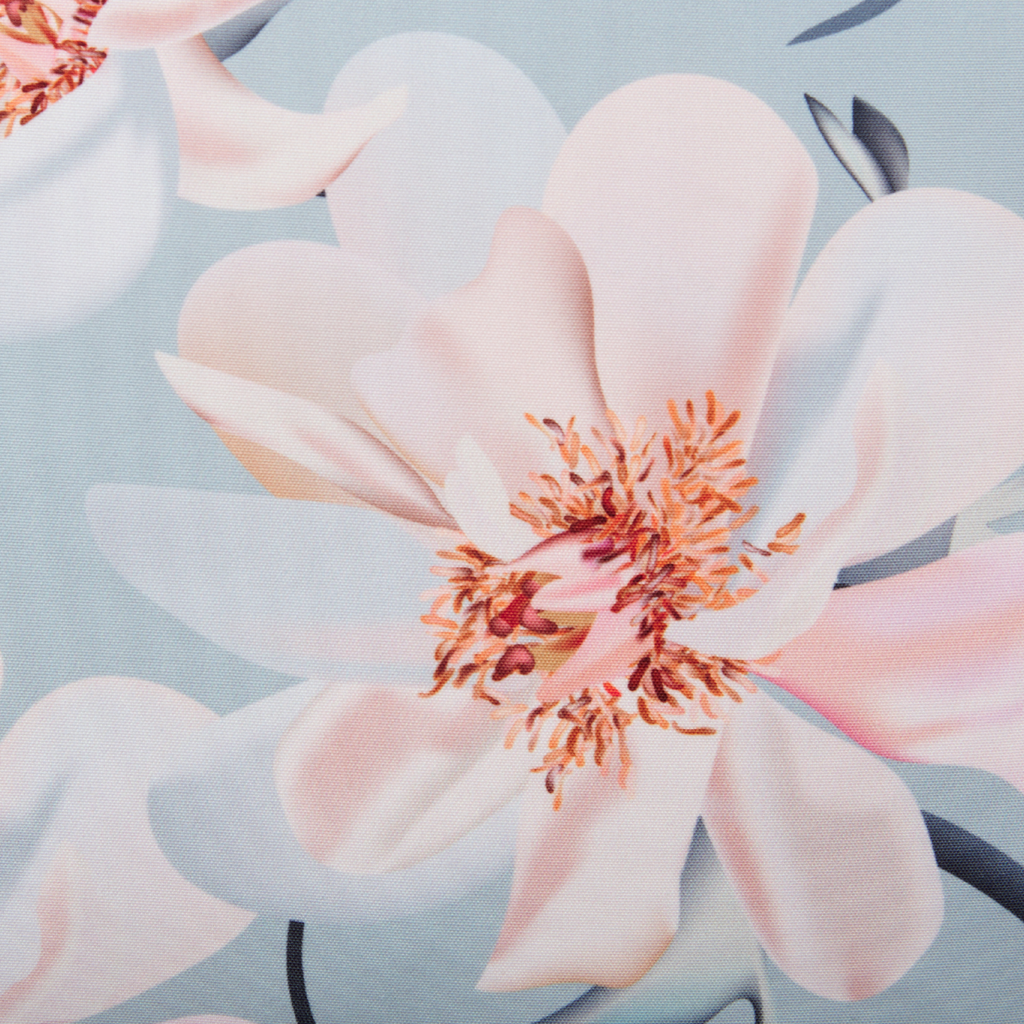 Gartenkissen 2er Set APRICALE Blumenmuster 45 x 45 cm Blau