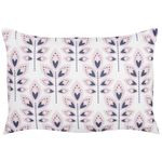 Gartenkissen 2er Set TORRETTA Pflanzenmuster 40 x 60 cm Creme