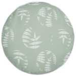Gartenkissen 2er Set ALASSIO Pflanzenmuster 40 x 40 cm Olivgrün