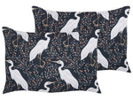 Gartenkissen 2er Set PIANAZZO Tiermuster 40 x 60 cm Schwarz
