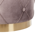 Pouf mit Stauraum Samtstoff taupe 2er Set PUEBLO