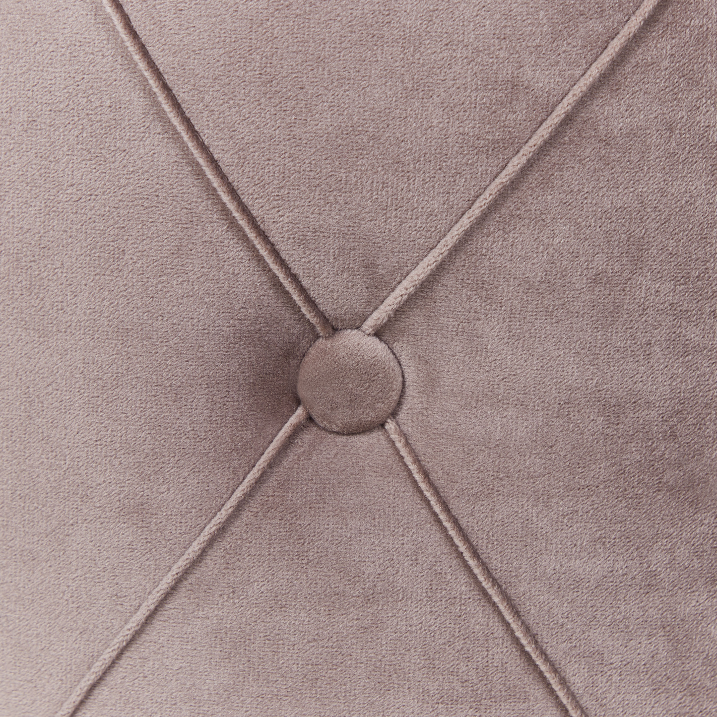 Pouf mit Stauraum Samtstoff taupe 2er Set PUEBLO