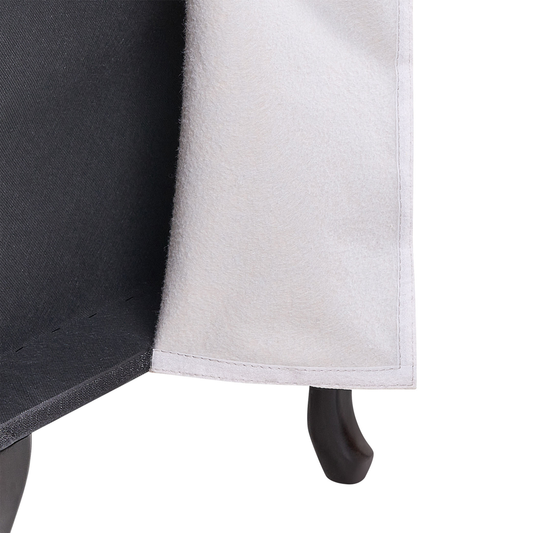 Chaiselongue Samtstoff hellbeige mit Bettkasten linksseitig PESSAC