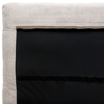 Bett mit Lattenrost Cord MELLE 160 x 200 cm Hellbeige