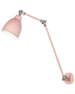 Wandlampe MISSISSIPPI verstellbar Metall Pastellrosa