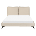 Bett mit Lattenrost Bouclé MELLE 140 x 200 cm Beige