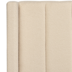 Bett mit Lattenrost Bouclé VILLETTE 140 x 200 cm Beige