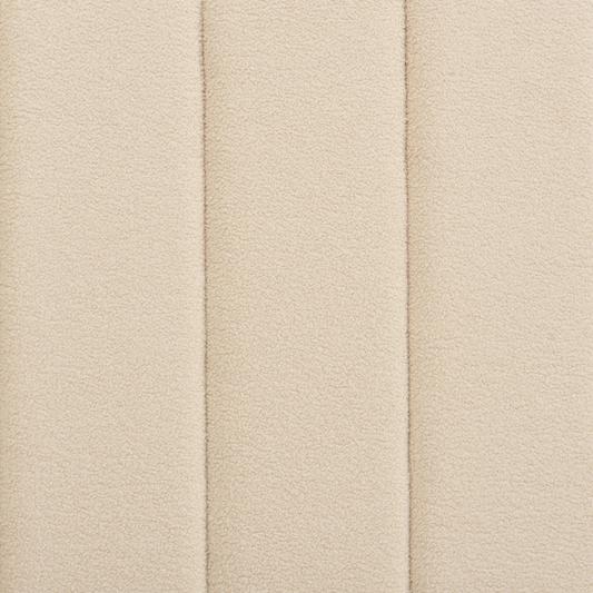 Bett mit Lattenrost Bouclé VILLETTE 140 x 200 cm Beige