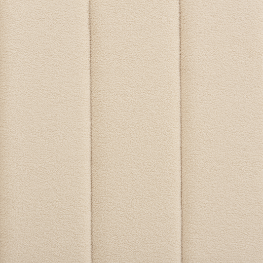 Bett mit Lattenrost Bouclé VILLETTE 180 x 200 cm Beige