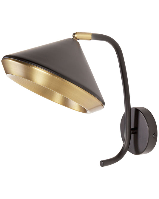 Wandlampe Metall schwarz / kupferfarben Kegelform MOKVI