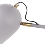 Wandlampe ESTRELLA verstellbar Metall Hellgrau