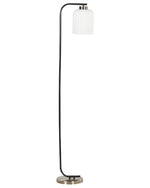 Stehlampe CAUDELO Metall Schwarz / Weiss