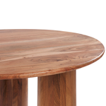 Couchtisch Akazienholz hellbraun rund ⌀ 81 cm COLINA