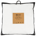 Kopfkissen ERRIGAL Niedrig Mikrofaser 80 x 80 cm Weiss