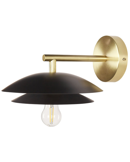 Wandlampe LASOLO Metall Schwarz