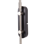 Wandlampe SISSA verstellbar Metall Schwarz