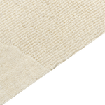 Teppich Wolle beige 200 x 300 cm abstraktes Muster SASNAK