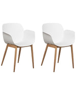 Esszimmerstuhl 2er Set ABILENE Weiss