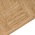 Teppich Jute beige 160 x 230 cm geometrisches Muster Kurzflor ESENTEPE