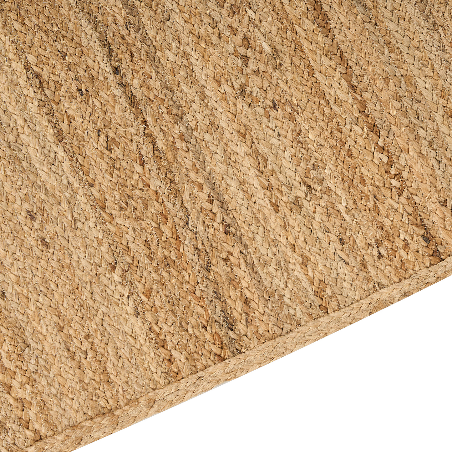 Teppich Jute beige 300 x 400 cm geometrisches Muster Kurzflor BOGAZOREN